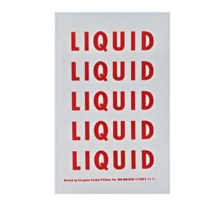 DOUGLASS Liquid Decal Sheet 1" Vinyl V90-5 | Propane LP Gas Warning Label