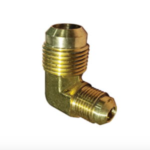 Fairview Brass Elbow 5/8" SAE Flare x 1/2" SAE Flare LP Propane Gas 55RH-108