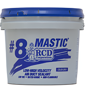 RCD #8 Mastic 2 Gallon HVAC Duct Sealant Grey UL Listed