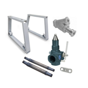 LP Gas Dispenser Container Connection Kit w/ Flex Connectors & Rego Valve