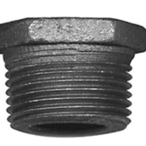 B&K 1/2" x 3/8" Black Steel Pipe Bushing NPT Reducing Fitting for Gas/LP