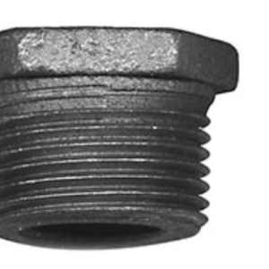 2-1/2" x 2" Black Pipe Reducing Bushing NPT Malleable Iron Fitting B&K 1K291