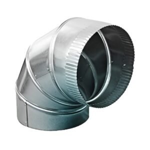ACME 8" Adjustable 90° HVAC Elbow Fitting 30 Gauge Duct Connector Galv
