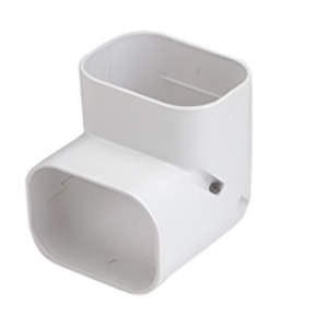 RectorSeal SlimDuct 90° Vertical Elbow White Line Set Cover MFG# 86102