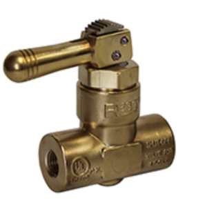 REGO 7901TLB 1/2" x 1/4" Brass Locking Handle Quick-Acting Dispensing Valve LP