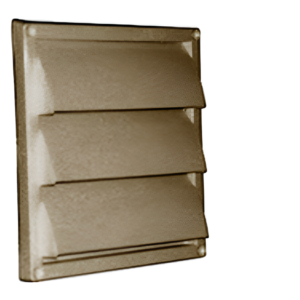 Deflecto HSM4B 6x6 Fresh Air Intake Vent Hood w/ Screen Brown