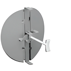 10" Round Butterfly Damper Brown 1500 Series HVAC Steel001304