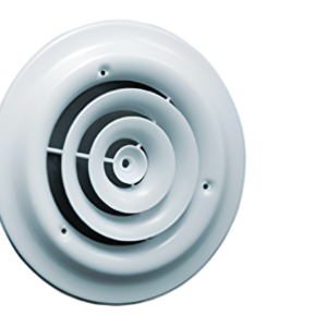 American Metal 150 12" Round Ceiling Diffuser White 039616