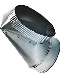 7" Round to Oval End Boot HVAC Duct Transition Galvanized MFG# 7-504-0