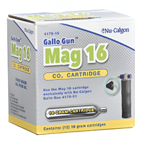 Nu-Calgon MAG® 16g CO2 Cartridge 4179-16 for Gallo Gun Drain Line Cleaner 12pk