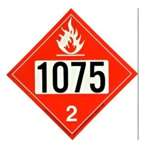 10.625" LP Gas Placard 1075 DOT Diamond Sign – Douglas Screen Poly