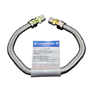 Cambridge 24" Gas Connector 1/2" MIP x FIP SS LP Natural Gas