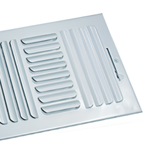 American Metal CB3W 12x6 3-Way Wall Diffuser White Stamped Steel MFG#813893