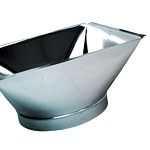 8x12 to 6" HVAC Funnel Pan Galvanized Duct Transition Boot MFG# 8X12X6-318