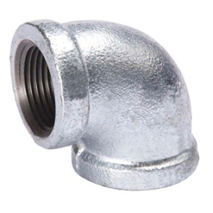 2" Galvanized 90° Elbow NPT Threaded Pipe Fitting B&K Industrial Gas/Water