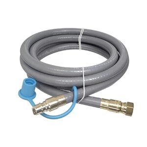 MB Sturgis 12' Quick Connect Propane Hose 3/8" w/ Disconnect Plug – RV/Grill