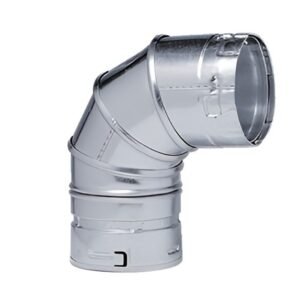 Metal-Fab 6M90 6" B-Vent 90° Adjustable Elbow LP/Natural Gas Vent Pipe Fitting