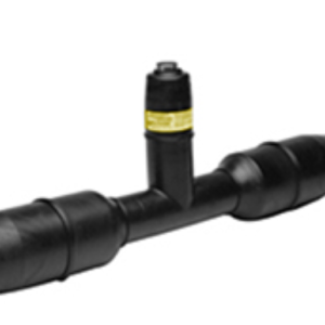 Elster Permasert 2.0 3-Way Reducing Tee 1" CTS x 1" CTS x 1/2" Gas Pipe Fitting