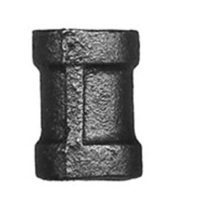B&K 3/8" Black Pipe Coupling | NPT Female Threaded Steel Fitting DLP# 1K589