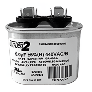 MARS 5 MFD 440V AC Motor Run Capacitor | HVAC Oval Oil-Filled MFD 5μF