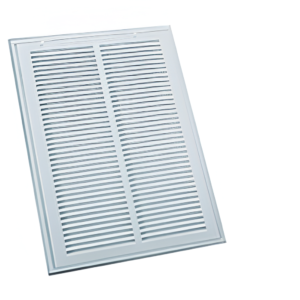 20x20 T-Bar Filter Grille White Lay-In Steel MFG#003726 HVAC