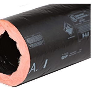 9" x 25' R6 Insulated Black Flex Duct HVAC Air Ducting