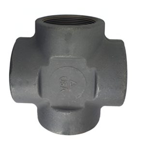 Capitol CR-200-2M 2" FS Cross Forged Steel 2000# NPT Pipe Fitting Gas