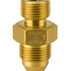 Engineered Controls Excess Flow Valve 1/2" MNPT x M POL Brass Fitting LP Gas
