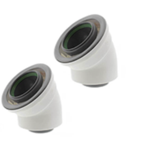 Rinnai 2"x4" Polypropylene Venting 45° Elbow Set (2 PCS) MFG# 229208
