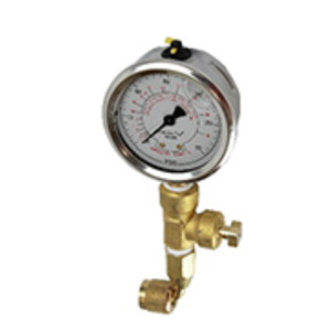 Presto-Tap PT6800-B90 0–300 PSI Gauge w/ Bleeder & 90° Adapter + Belt Holster