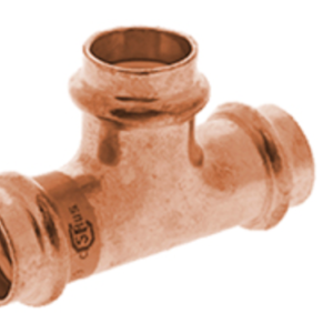 NIBCO PressG 3/4" x 3/4" x 1/2" Reducing Tee | Gas Press Fitting 9098550HPC