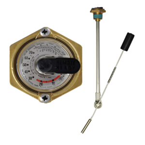 Threaded Top Mount Gauge 1" for 30" Propane Tank LP Gas MFG# HA160AP