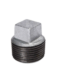 1" Galvanized Pipe Plug Solid MIP Threaded Steel Fitting Plumbing 1K401G