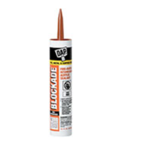 DAP Blockade Acrylic Firestop Sealant Red 10oz Intumescent Caulk Tube
