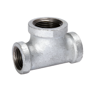 B&K 1/2" NPT Galvanized Pipe Tee Fitting – LP Propane Natural Gas Connector