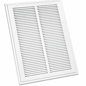 Lima 24x24 HVAC Return Air Filter Grille Stamped Face White Steel 001176