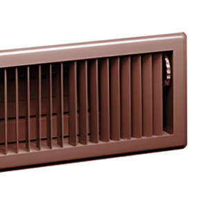 American Metal 14x6 Brown Floor Register 2-Way Heavy Duty 014590