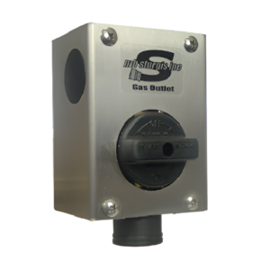MB Sturgis Stainless Steel Gas Outlet Box w/ Shutoff & 3/8" Quick Connect