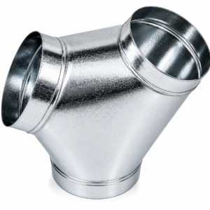 10" Round Duct Tee 10x10x10 EZ Flo HVAC Galvanized Fitting