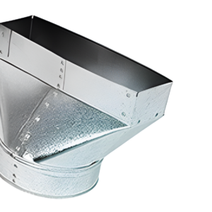 6x10x6 Straight HVAC Register Boot Galvanized Duct Boot 10X6X6
