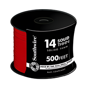 Southwire 11581601 500ft 14 AWG THHN Solid Copper Wire Red
