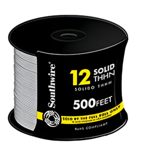 Southwire 500ft 12 AWG THHN Solid White Building Wire 11588101