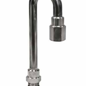 REGO 1332SS 3/8" Stainless Steel Candy Cane Riser Tube 1/4" FNPT O2 Clean