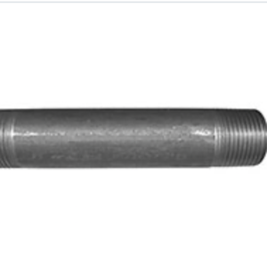 Cambridge 1-1/4" x 8" Black Steel Pipe Nipple NPT Threaded Gas/LP/NG Fitting