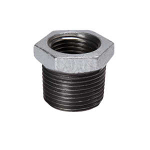 1" x 3/4" Galvanized Reducing Bushing NPT Steel Pipe Fitting