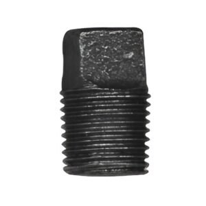 Cambridge 1" Black Pipe Plug NPT Threaded Fitting | Schedule 40 Iron Plug