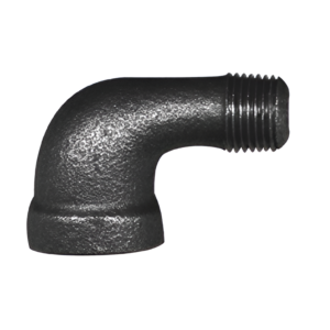 w1-1/2” 90° Street Elbow Black Iron Pipe Fitting MNPT x FNPT