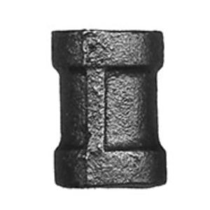 B&K 1-1/4" Black Steel Pipe Coupling NPT Threaded Fitting for Gas & LP Systems