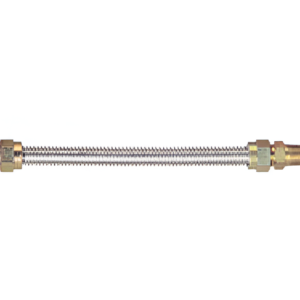 Cambridge 18" Gas Flex Connector 3/8" MIP x MIP LP Propane Hose
