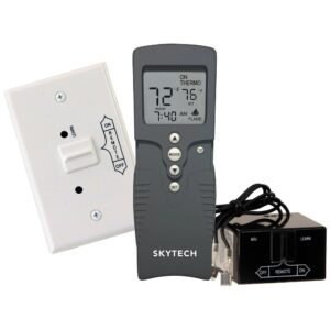Skytech 3002 Fireplace Remote Control T-Stat Transmitter Receiver LCD Display